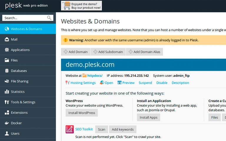 Plesk Web Pro Edition